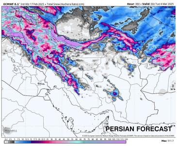 طوفان زمستانی کم‌سابقه در راه؛ ایران، ترکیه و قفقاز در محاصره برف و یخبندان!