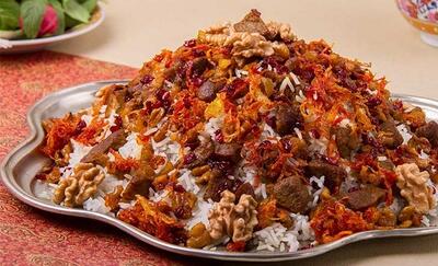 طرز تهیه گردو پلو مجلسی خوشمزه+فیلم - سبک ایده آل