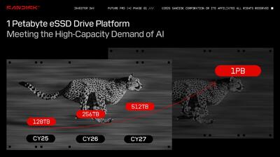 سن‌دیسک ساخت SSD‌های ۱ پتابایتی را در نقشه راه خود قرار داده است