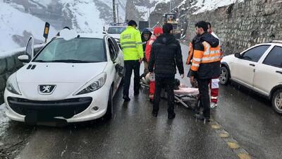 ریزش‎ ‎سنگ‎ ‎در‎ ‎جاده‎ ‎کرج‎ ‎چالوس‎ ‎منجر‎ ‎به‎ ‎فوت‎ ‎یک‎ ‎نفر‎ ‎شد