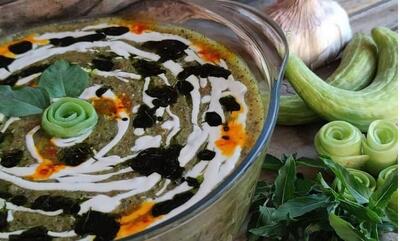 طرز تهیه آش خیار چنبر اراک و همدان؛ به روش سنتی