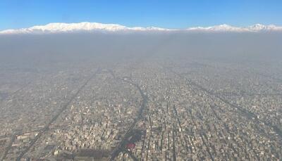 تصویر هولناک از آلودگی هوا بر فراز تهران