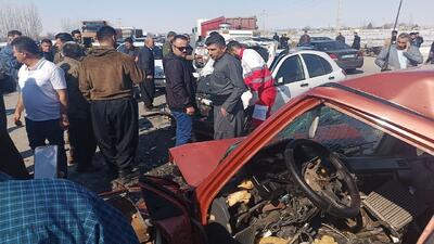 تصادف رانندگی در جاده ارومیه مهاباد با ۴ کشته و زخمی