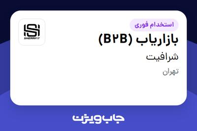 استخدام بازاریاب (B2B) در شرافیت