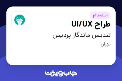 استخدام طراح UI/UX در تندیس ماندگار پردیس