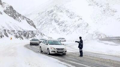 وضعیت جاده ها پس از بارش برف و باران