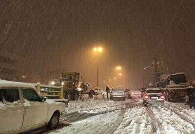 بارش برف و کولاک مناطق کوهستانی اصفهان را فرا می‌گیرد