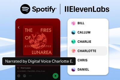 کتاب‌های صوتی ساخته‌شده با هوش مصنوعی ElevenLabs به اسپاتیفای خواهد آمد