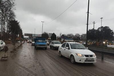 روان شدن ترافیک خودروها در باندشمالی بزرگراه گرگان، کردکوی