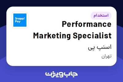 استخدام Performance Marketing Specialist در اسنپ پی