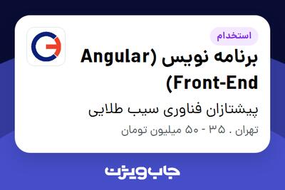 استخدام برنامه نویس Angular) Front-End) در پیشتازان فناوری سیب طلایی