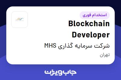 استخدام Blockchain Developer در شرکت سرمایه گذاری MHS