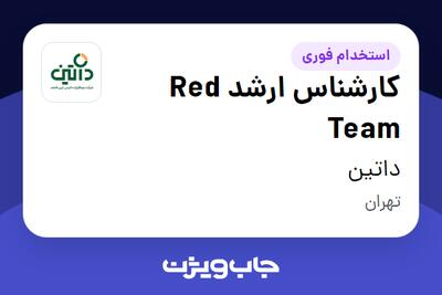 استخدام کارشناس ارشد Red Team در داتین