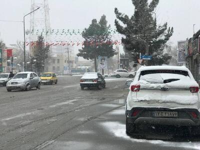 بارش برف در قسمت های شمالی استان تهران