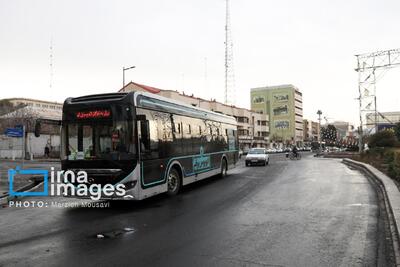 تصاویر: رونمایی از نخستین خط اتوبوس‌های برقی تهران