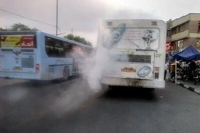 حمل ۸۰ دانش‌آموز با یک اتوبوس شهری!