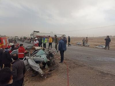 جاده غیر ایمن بردسکن این بار جان کودک و مادری را گرفت