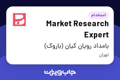 استخدام Market Research Expert در بامداد رویان کیان (باروک)