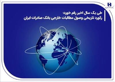 در پی هجمه‌های رسانه‌ای مطرح شد: رکورد تاریخی وصول مطالبات خارجی بانک صادرات ایران طی یک سال اخیر