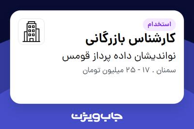 استخدام کارشناس بازرگانی در نواندیشان داده پرداز قومس