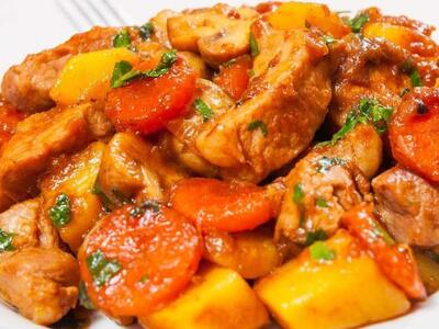 طرز تهیه خوراک مرغ خوشمزه و آسان+ فیلم - سبک ایده آل