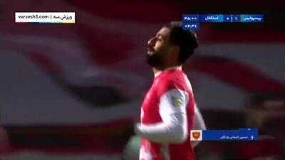 گل اول پرسپولیس به استقلال/ فیلم