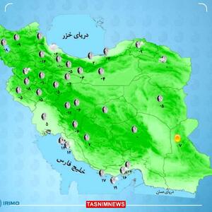 جو پایدار و آسمان صاف در اکثر مناطق کشور