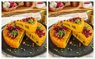 طرز تهیه ته‌چین لاکچری با مرغ زعفرانی – فوت و فن یک غذای مجلسی ایرانی