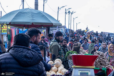 بازار کشمیر هند در آستانه ماه مبارک رمضان