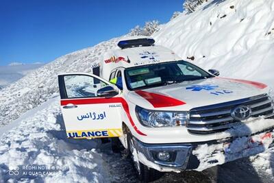 (ویدئو) آمبولانس امدادگران در یک قدمی مرگ متوقف شد