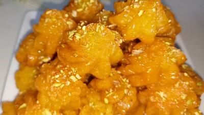 طرز تهیه شیرینی شربتی مخصوص ماه رمضان در چند دقیقه (بدون فر، همزن و تخم مرغ)