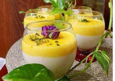 طرز تهیه فرنی دو رنگ؛ دسر خوشمزه و مقوی برای افطار - فراشپز