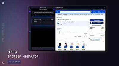 مرورگر اپرا عامل هوش مصنوعی برای انجام کارهای کاربران معرفی کرد + ویدیو