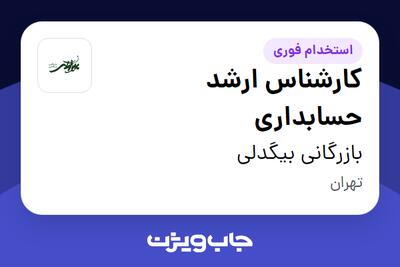 استخدام کارشناس ارشد حسابداری در بازرگانی بیگدلی