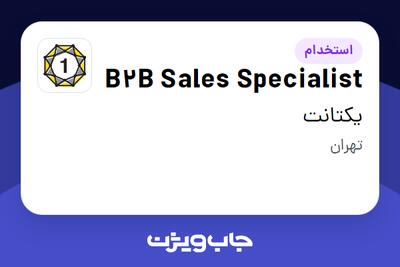 استخدام B2B Sales Specialist در یکتانت