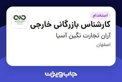 استخدام کارشناس بازرگانی خارجی در آران تجارت نگین آسیا