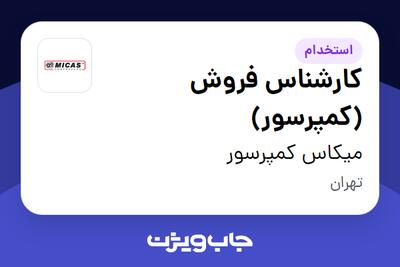 استخدام کارشناس فروش (کمپرسور) در میکاس کمپرسور