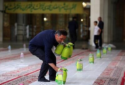 خدمت‌رسانی۵۰۰ خادم حرم بانوی کرامت در ماه مبارک رمضان