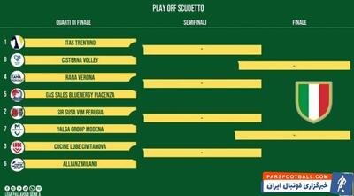 جدال شاگردان پیاتزا و یاران خانزاده در والیبال ایتالیا - پارس فوتبال