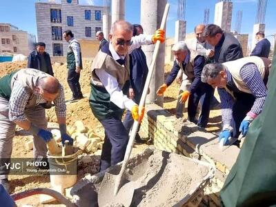 طرح خشت‌گذاری برای توسعه مدارس کهگیلویه و بویراحمد