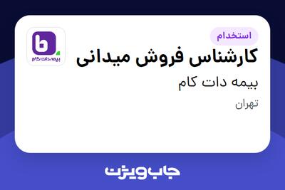 استخدام کارشناس فروش میدانی در بیمه دات کام