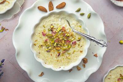 طرز تهیه فرنی خوشمزه مخصوص افطار + فیلم - سبک ایده آل