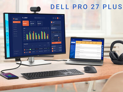 مانیتور Pro 27 Plus دل با پنل 4K IPS معرفی شد