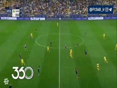 ضربه خطرناک رونالدو؛ النصر ۰-۰ الشباب