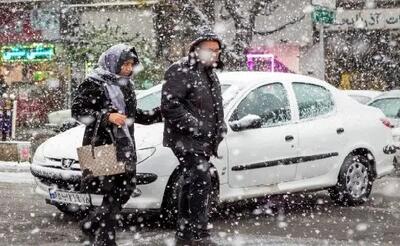 برف و کولاک شدید در تهران/ شنبه یخبندان در این مناطق کشور