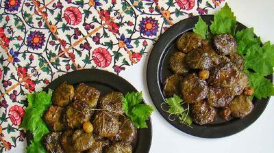 طرز تهیه دلمه با شیره انگور