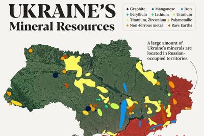 نگاهی به ذخایر منابع معدنی اوکراین که دونالد ترامپ به دنبال آن است (+ نقشه)