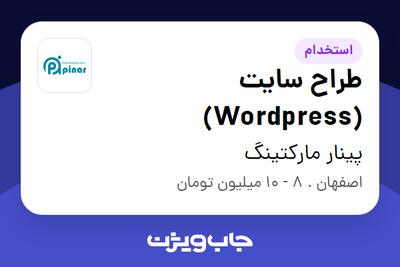 استخدام طراح سایت (Wordpress) در پینار مارکتینگ