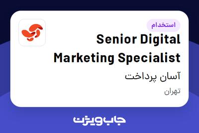 استخدام Senior Digital Marketing Specialist در آسان پرداخت