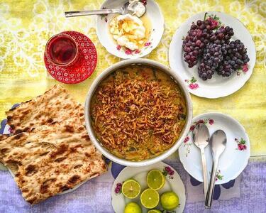 طرز تهیه آش شله‌قلمکار برای ماه رمضان؛ جذاب مثل آشپزی ایرانی - فراشپز